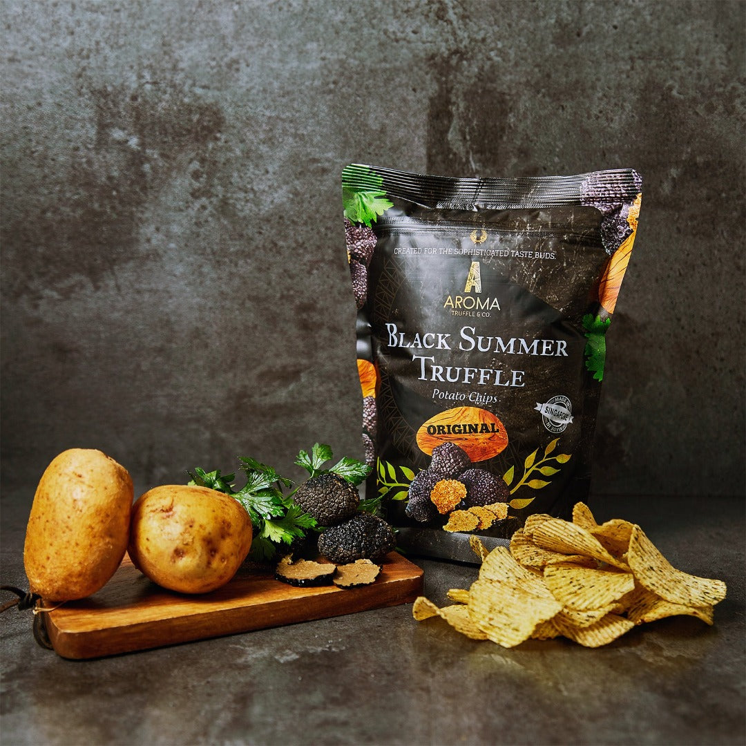 BLACK SUMMER TRUFFLE CHIPS - (ORIGINAL) 45g - Aroma Truffle & Co